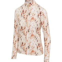 Greg Norman Ladies Golf Apparel^Voara 1/2 Zip Outerwear Puover Gof Appare