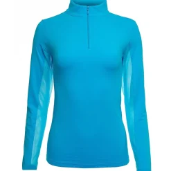 IBKUL Ladies Golf Apparel^oid 1/4 Zip ock Neck Outerwear Puover Gof Appare