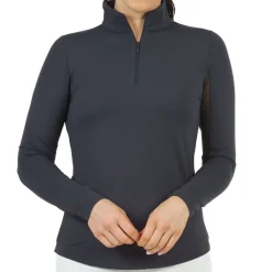 IBKUL Ladies Golf Apparel^oid 1/4 Zip ock Neck Outerwear Puover Gof Appare