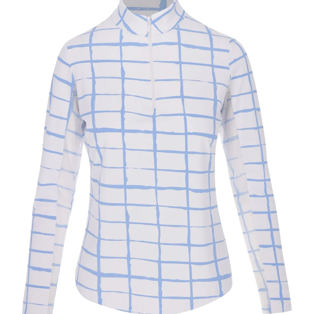 IBKUL Ladies Golf Apparel^Cordova Zip ock hirt Poo ong eeve Gof Appare