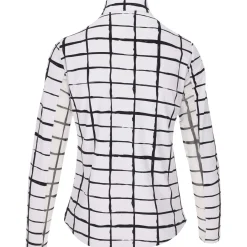 IBKUL Ladies Golf Apparel^Cordova Zip ock hirt Poo ong eeve Gof Appare