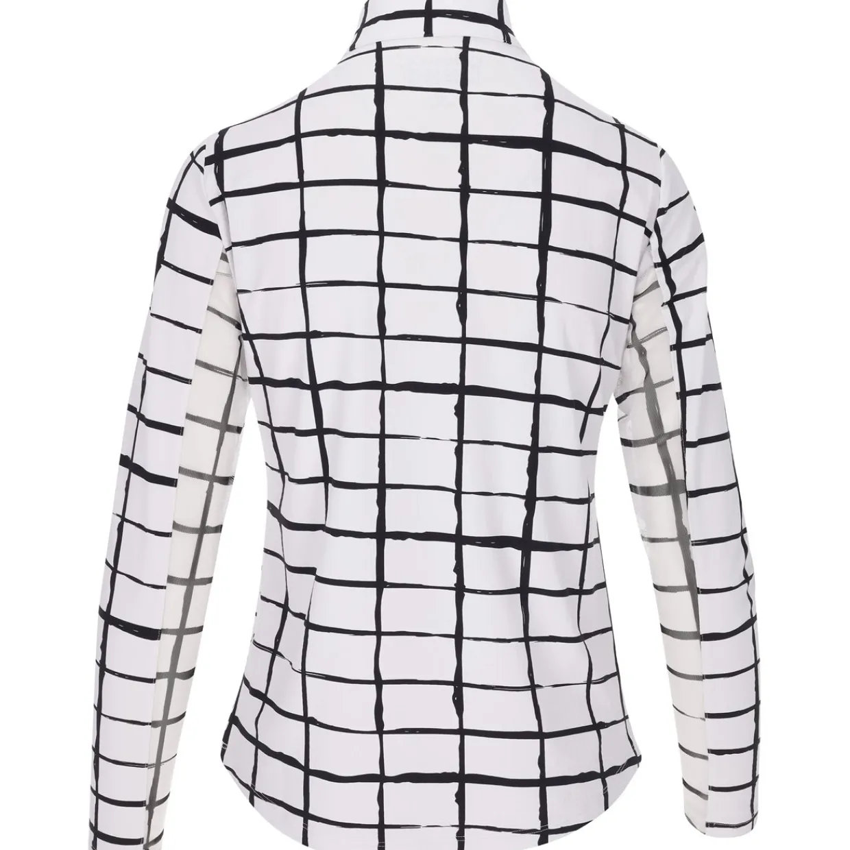 IBKUL Ladies Golf Apparel^Cordova Zip ock hirt Poo ong eeve Gof Appare