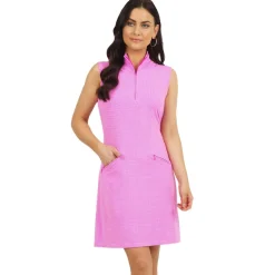 IBKUL Ladies Golf Apparel^Eentia Check Dre Poo hort eeve Gof Appare