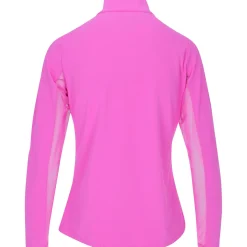 IBKUL Ladies Golf Apparel^Eentia Zip ock hirt Poo ong eeve Gof Appare