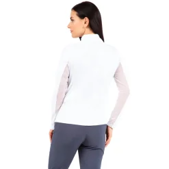 IBKUL Ladies Golf Apparel^Eentia Zip ock hirt Poo ong eeve Gof Appare