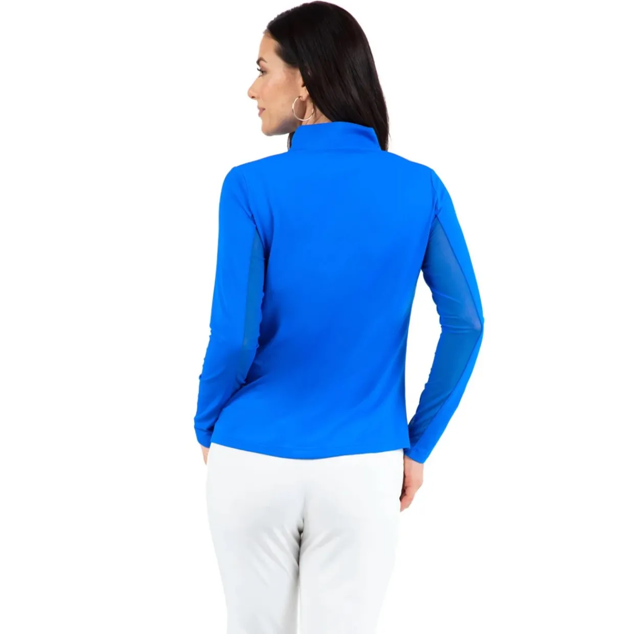 IBKUL Ladies Golf Apparel^Eentia Zip ock hirt Poo ong eeve Gof Appare
