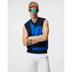 J. Lindeberg Sweaters^Davi Knitted V-neck weater Vet Gof Appare