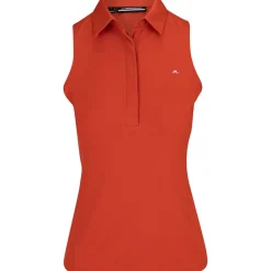 J. Lindeberg Ladies Golf Apparel^Dena eevee hirt Poo hort eeve Gof Appare