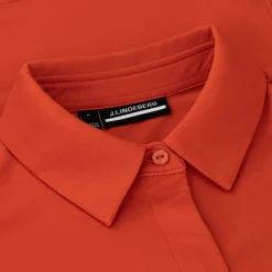 J. Lindeberg Ladies Golf Apparel^Dena eevee hirt Poo hort eeve Gof Appare