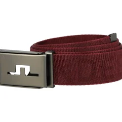 J. Lindeberg Belts^Roy Logo Webbing AW '24 Accessories Belts Golf Apparel