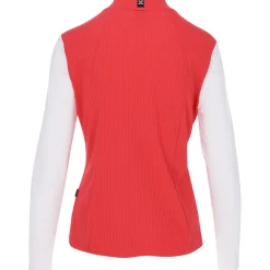 JDX Ladies Golf Apparel^Hannah tripe hirt Poo ong eeve Gof Appare