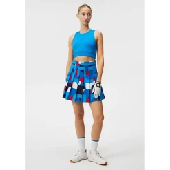 J. Lindeberg Ladies Golf Apparel^Adina Print kort Reguar Gof Appare
