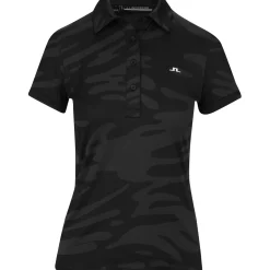 J. Lindeberg Ladies Golf Apparel^Aaya Jacquard Gof hirt Poo hort eeve Gof Appare