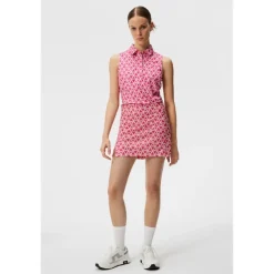 J. Lindeberg Ladies Golf Apparel^Aeie Gof Print kort Reguar Gof Appare