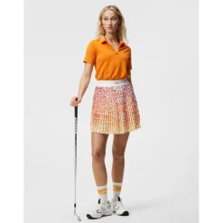J. Lindeberg Ladies Golf Apparel^Binx Print kort Reguar Gof Appare