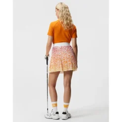 J. Lindeberg Ladies Golf Apparel^Binx Print kort Reguar Gof Appare