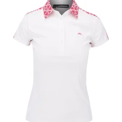 J. Lindeberg Ladies Golf Apparel^Cara hirt Poo hort eeve Gof Appare