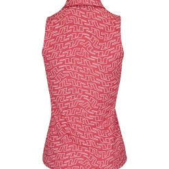 J. Lindeberg Ladies Golf Apparel^Dena Print eevee hirt Poo hort eeve Gof Appare