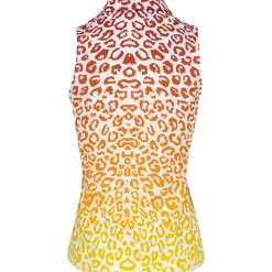 J. Lindeberg Ladies Golf Apparel^Dena Print eevee hirt Poo hort eeve Gof Appare