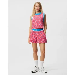 J. Lindeberg Ladies Golf Apparel^Fare Knitted hort Fat Front Gof Appare