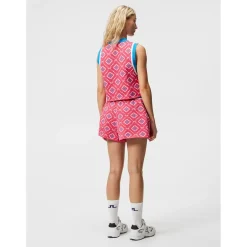J. Lindeberg Ladies Golf Apparel^Fare Knitted hort Fat Front Gof Appare