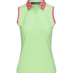 J. Lindeberg Ladies Golf Apparel^GiGi eevee hirt Poo hort eeve Gof Appare
