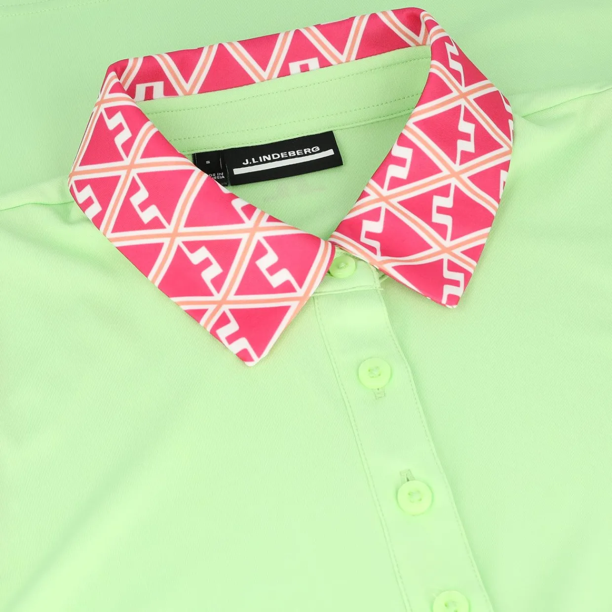 J. Lindeberg Ladies Golf Apparel^GiGi eevee hirt Poo hort eeve Gof Appare