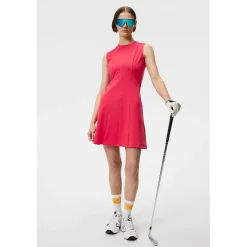 J. Lindeberg Ladies Golf Apparel^Jain Dre Poo hort eeve Gof Appare