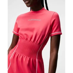 J. Lindeberg Ladies Golf Apparel^Kryta Dre Poo hort eeve Gof Appare