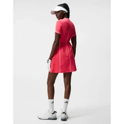 J. Lindeberg Ladies Golf Apparel^Kryta Dre Poo hort eeve Gof Appare