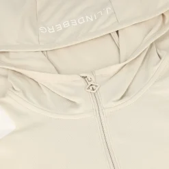J. Lindeberg Ladies Golf Apparel^ae Quarter Zip Hood Outerwear Puover Gof Appare