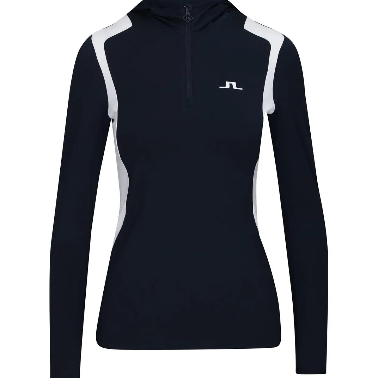 J. Lindeberg Ladies Golf Apparel^ae Quarter Zip Hood Outerwear Puover Gof Appare