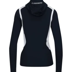 J. Lindeberg Ladies Golf Apparel^ae Quarter Zip Hood Outerwear Puover Gof Appare