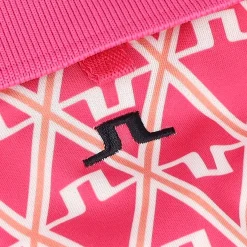 J. Lindeberg Ladies Golf Apparel^Tour Tech Print hirt Poo hort eeve Gof Appare