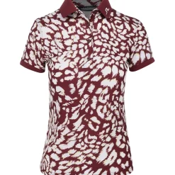 J. Lindeberg Ladies Golf Apparel^Tour Tech Print hirt Poo hort eeve Gof Appare