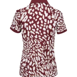 J. Lindeberg Ladies Golf Apparel^Tour Tech Print hirt Poo hort eeve Gof Appare