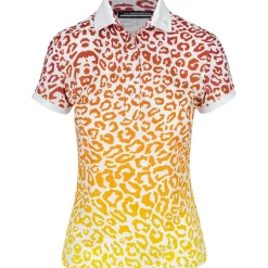 J. Lindeberg Ladies Golf Apparel^Tour Tech Print hirt Poo hort eeve Gof Appare