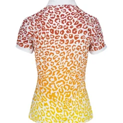 J. Lindeberg Ladies Golf Apparel^Tour Tech Print hirt Poo hort eeve Gof Appare