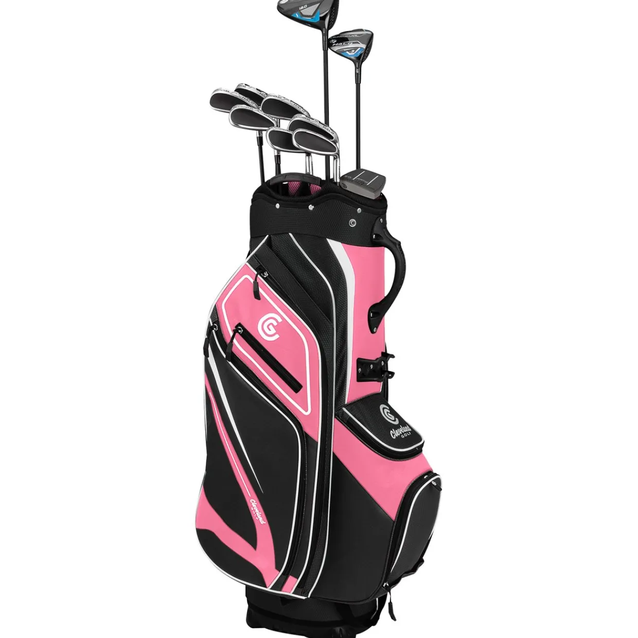 Cleveland Ladies Golf Clubs^New and Used Launcher HALO Black/Pink Club Set Golf Clubs
