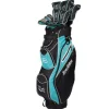 Tour Edge Ladies Golf Clubs^New and Used Moda Silk Black/Light Blue Club Set Golf Clubs