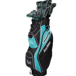 Tour Edge Ladies Golf Clubs^New and Used Moda Silk Black/Light Blue Club Set Golf Clubs