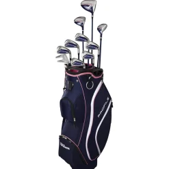 Wilson Ladies Golf Clubs^New and Used Profile Navy/Pink with Cart Bag Club Set Golf Clubs
