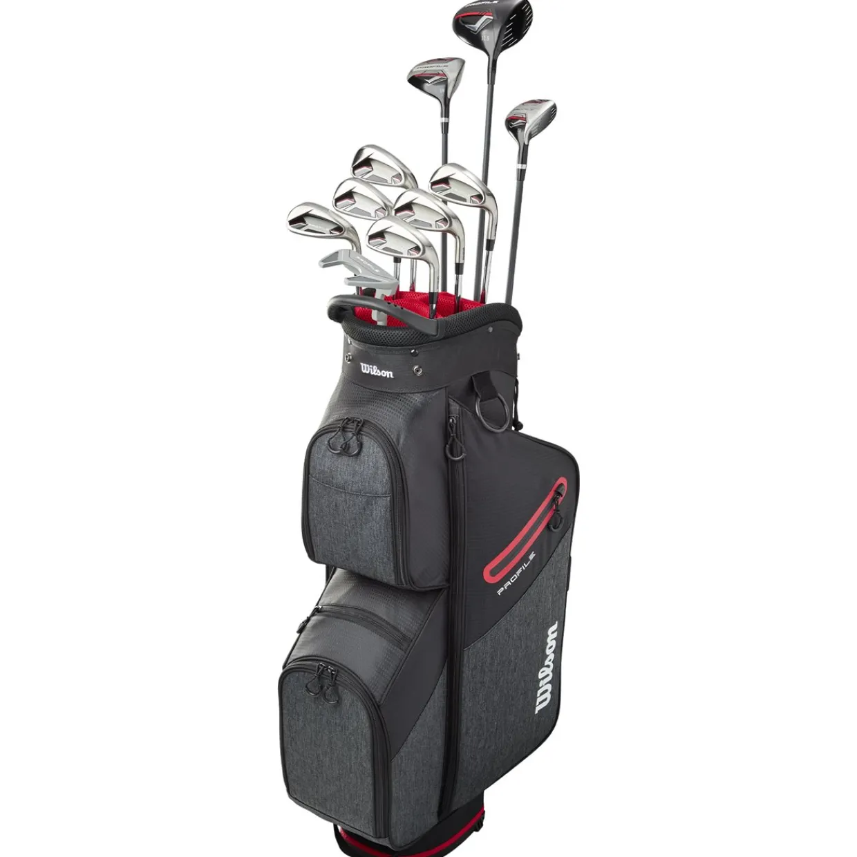 Wilson Club Sets^New and Used Profile Red with Cart Bag Club Set Golf Clubs