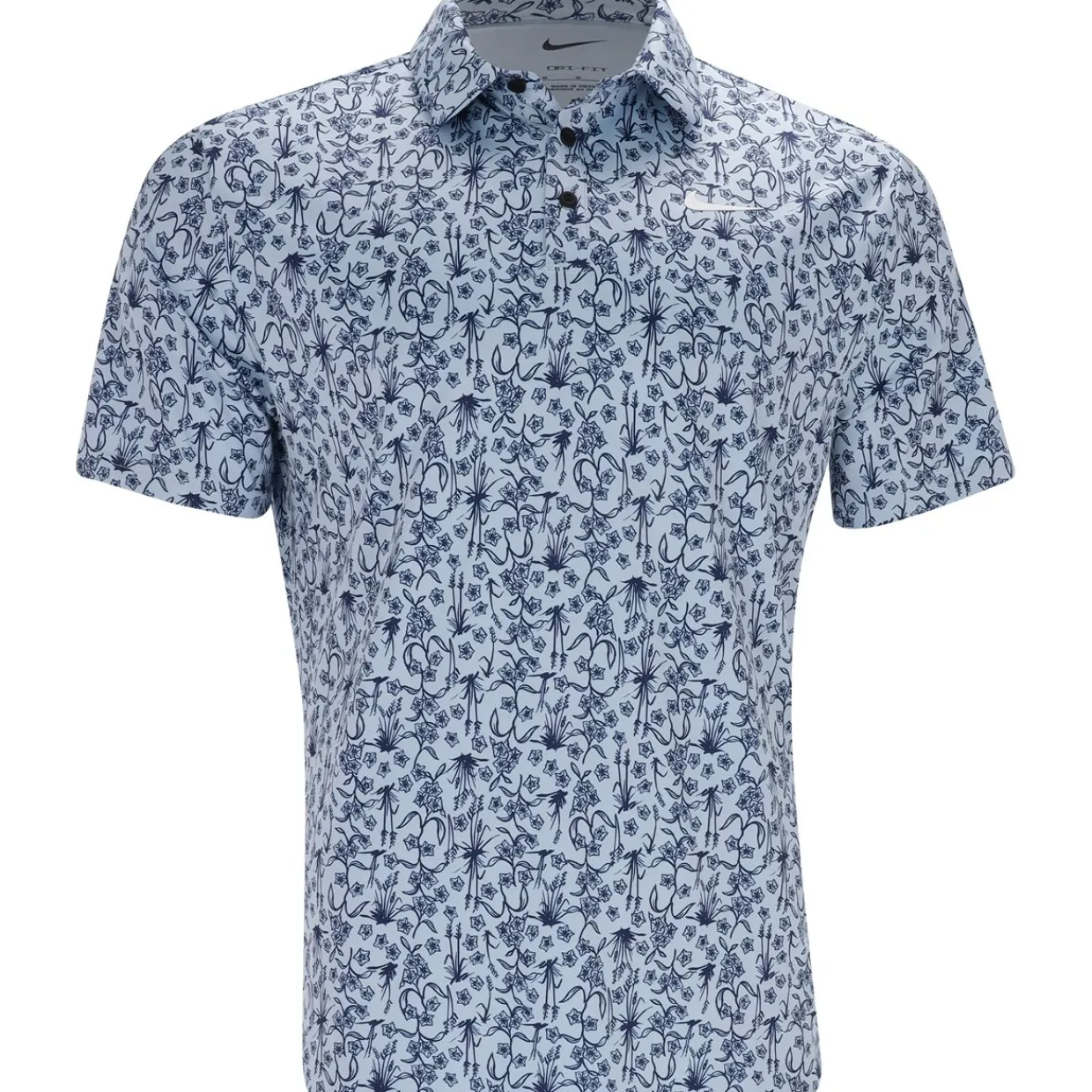 Nike Mens Golf Apparel|Golf Shirts^Dri-Fit Tour POA Print hirt Poo hort eeve Gof Appare