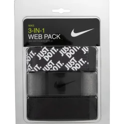 Nike Mens Golf Apparel|Belts^3-Pack Web Accessories Belts Golf Apparel