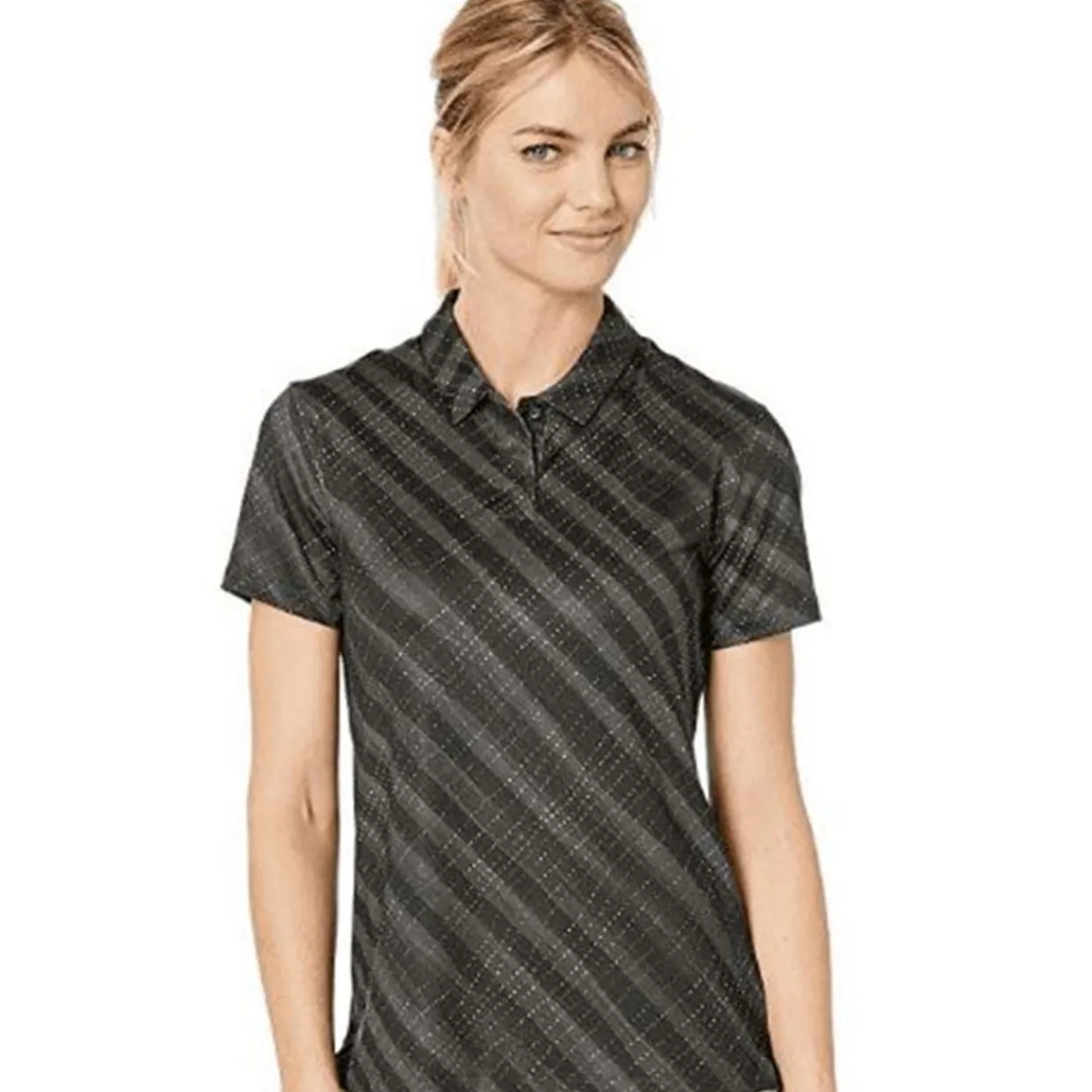 Nike Ladies Golf Apparel^Dri-Fit Printed hirt Poo hort eeve Gof Appare