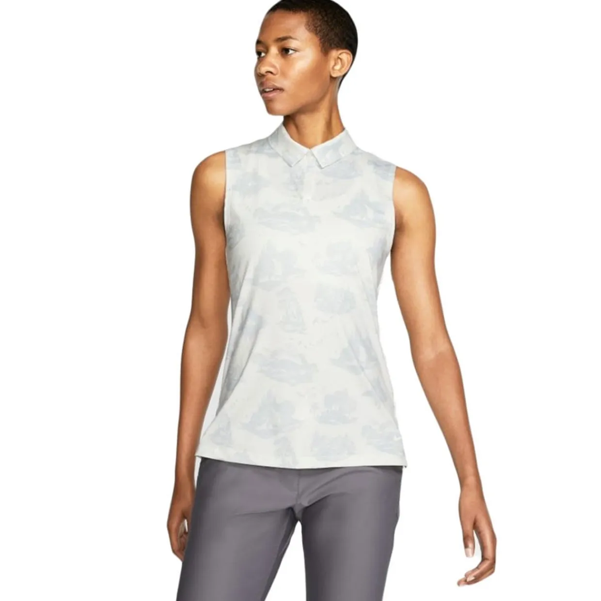 Nike Ladies Golf Apparel^Dri-Fit Printed hirt Poo hort eeve Gof Appare