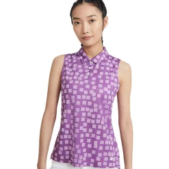 Nike Ladies Golf Apparel^Dri-Fit Printed hirt Poo hort eeve Gof Appare