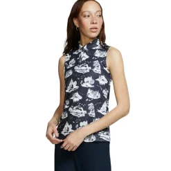 Nike Ladies Golf Apparel^Dri-Fit Printed hirt Poo hort eeve Gof Appare