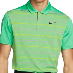 Nike Golf Shirts^Dri-FIT Tiger Wood triped hirt Poo hort eeve Gof Appare